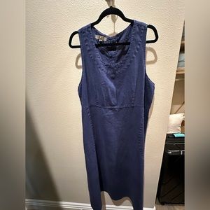 Flax large heavy linen dress.